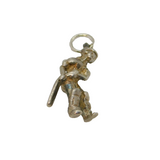 Sterling Silver Cricketer Charm Pendant Vintage c1970s