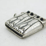 French 19th Century Sterling Silver Owl Form Novelty Vesta Case Antique