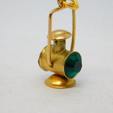 9ct Yellow Gold Ship's Starboard & Port Lantern Charm Vintage 1964 London