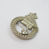 Victorian Silver Plated Clan McDonald Kilt Brooch Antique c1880's
