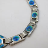 Murrle Bennett & Co Sterling Silver & Enamel Bracelet Antique c1900