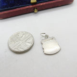 Sterling Silver and Enamel Skegness Travel Shield Charm Pendant Vintage c1970