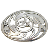 Rennie Mackintosh Style Art Deco Flower Brooch Vintage Scottish