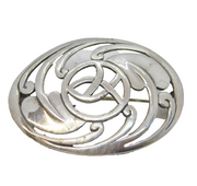 Rennie Mackintosh Style Art Deco Flower Brooch Vintage Scottish