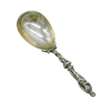 Victorian Sterling Silver Cast Goddess Tea Caddy Spoon Antique London 1871