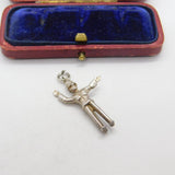 Sterling Silver Traffic Control Policeman Charm Pendant Vintage c1970