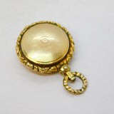 George III 12ct Yellow Gold Vinaigrette Floral Chased Fob Antique c1820s