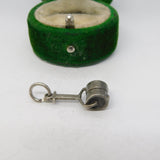 Sterling Silver Roller Charm Pendant Vintage c1970
