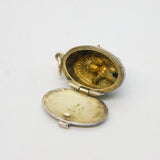 Egyptian Revival Enamel Moses in Basket Souvenir Charm Antique c1930s