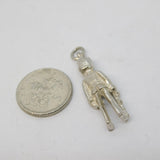 Sterling Silver Royal Guardsman Soldier Charm Pendant Vintage c1970