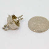 Sterling Silver Articulated Circus Clown Charm Pendant Vintage c1970