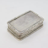 William IV Sterling Silver Floral Pattern Vinaigrette Antique 1832 Birmingham