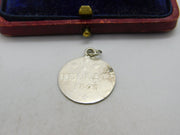 Silver Dipped 1 Frankfurt German Heller Coin Charm Pendant 1820