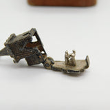 Sterling Silver Openable Church on a Wedding Day Charm Pendant Vintage c1970