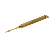9ct Yellow Gold Engine Turned Propelling Toothpick Fob Vintage 1989 Birmingham