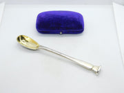 Sterling Silver Seal Top Terminal Mustard Spoon Antique 1919 London
