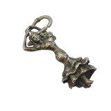 Sterling Silver Flamenco Dancer Charm Pendant Vintage c1970s