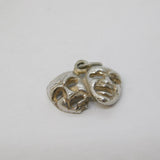 Sterling Silver Theatrical Muse Masks Charm Pendant Vintage c1970