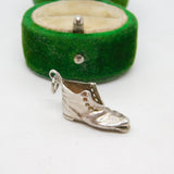 Sterling Silver Old Boot Charm Pendant Vintage c1970