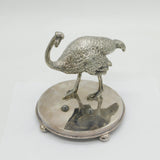 Victorian Silver Plated Ostrich Egg Dining Stand Antique c1880 Daniel & Arter AF