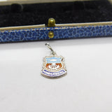 Sterling Silver & Enamel Windemere Crest Charm Pendant Vintage c1970