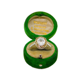 Sterling Silver With Gilt Spinel Patterned Dress Ring Modern c1990 Size R