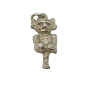 Sterling Silver Lincoln Imp Charm Pendant Vintage c1970