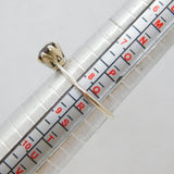 Sterling Silver Faceted Garnet Solitaire Dress Ring Vintage c1970 Size Q 1/2