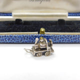 Sterling Silver Traditional Steam Train Railway Charm Pendant Vintage c1970