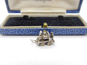 Sterling Silver Traditional Steam Train Railway Charm Pendant Vintage c1970