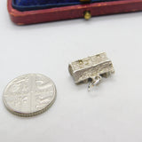 Sterling Silver Countryside Cottage Charm Pendant Vintage c1970