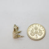 Sterling Silver Sitting Bear Charm Pendant Vintage c1970