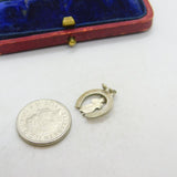 Sterling Silver Lucky Horseshoe Charm Pendant Vintage c1970