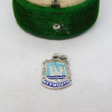 Sterling Silver Enamel Weymouth Charm Pendant Vintage c1970