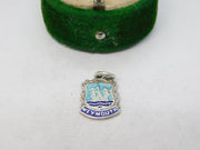 Sterling Silver Enamel Weymouth Charm Pendant Vintage c1970
