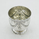 George II Sterling Silver Neoclassical Beaker Cup Antique 1734 London