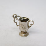 Sterling Silver FA Cup Football Charm Pendant Vintage c1970