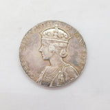 King George VI Sterling Silver Coronation Medal Antique 1937