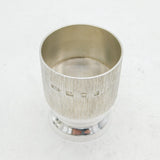 Christopher Lawrence Sterling Silver Modernist Egg Cup Vintage 1975 London
