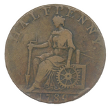 George III Copper Macclesfield Halfpenny Coin Token Antique 1789