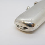 Victorian Sterling Silver Long Form Vesta Case Antique 1900 Birmingham