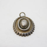 Victorian Aesthetic Movement Sterling Silver Drop Pendant Antique c1880