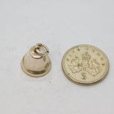 Sterling Silver Bell Charm Pendant Vintage c1970s