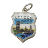 Sterling Silver Houses of Parliament London Charm Pendant Vintage c1970