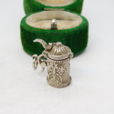 Sterling Silver Beer Stein Tankard Charm Pendant Vintage c1970