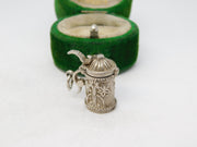 Sterling Silver Beer Stein Tankard Charm Pendant Vintage c1970