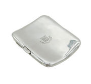 20th Century Sterling Silver Eton College Cigarette Case Antique 1919 Birmingham