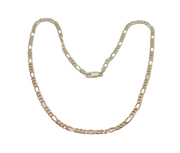 Sterling Silver Figaro Chain Necklace Modern c1990's