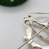 Sterling Silver Absract Dancing Figure Large Stick Pin Vintage 1986 London