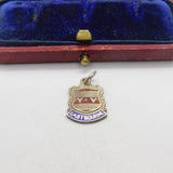 Sterling Silver and Coloured Enamel Travel Shield Eastbourne Charm Vintage c1970